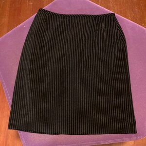 Pinstriped pencil skirt